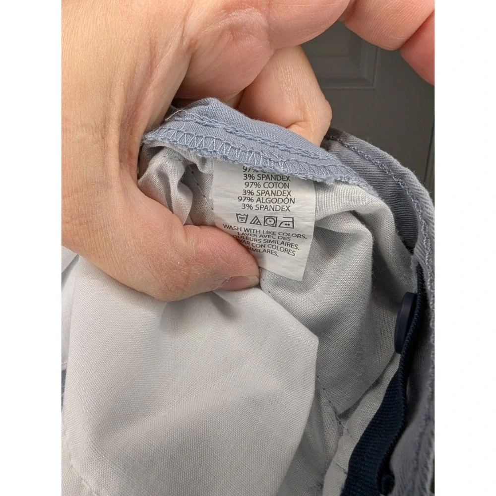 Childrens Place Boys Size 10 Straight Stretch Chino Pants Gray Fin NWT